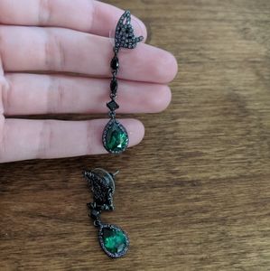 Betsey Johnson Emerald Green Earrings